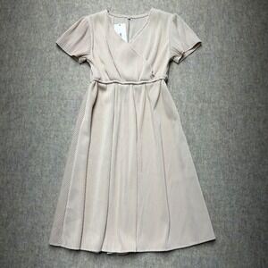 Girls Pleated Fit and‎ Flare Dress Short Sleeve V-Neck Party Casual Size 10 NWT